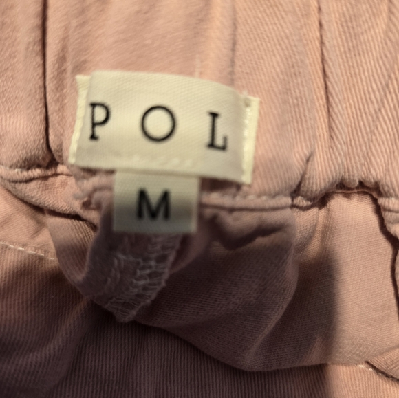 POL Boho Crochet Patch Lounge Pants Dusty Pink M NWOT - Picture 4 of 6